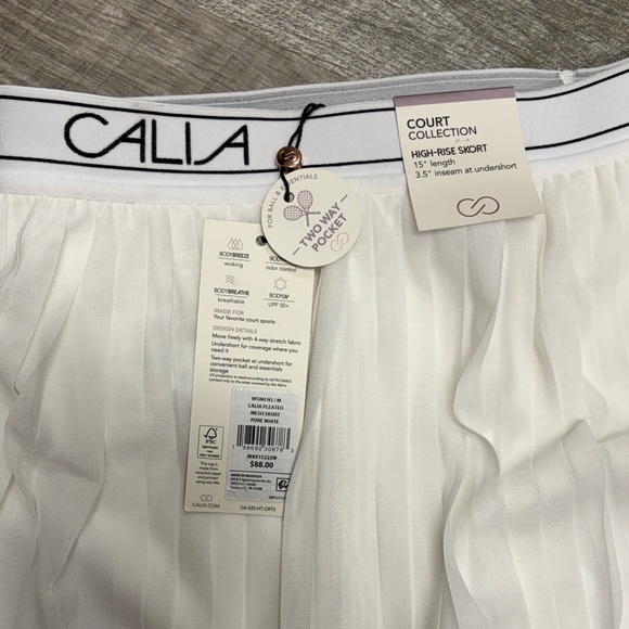 CALIA by Carrie Underwood White Pleated Skater Skirt - Picture 6 of 6